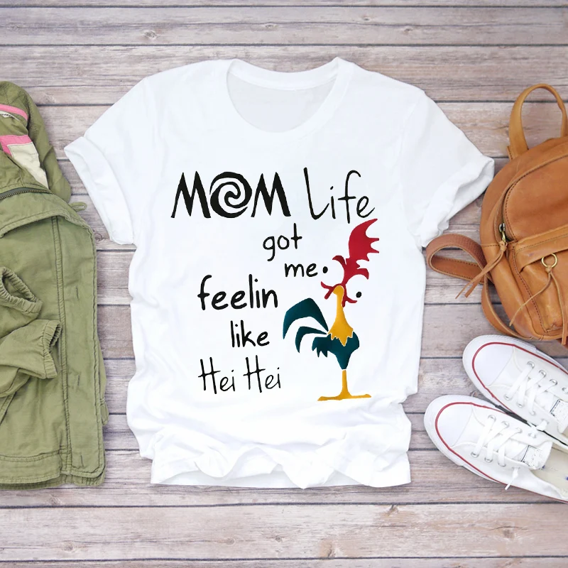 Super Mom Life Momlife Summer Print Lady T-shirts Top T Shirt Ladies Womens Graphic Female Tee T-Shirt