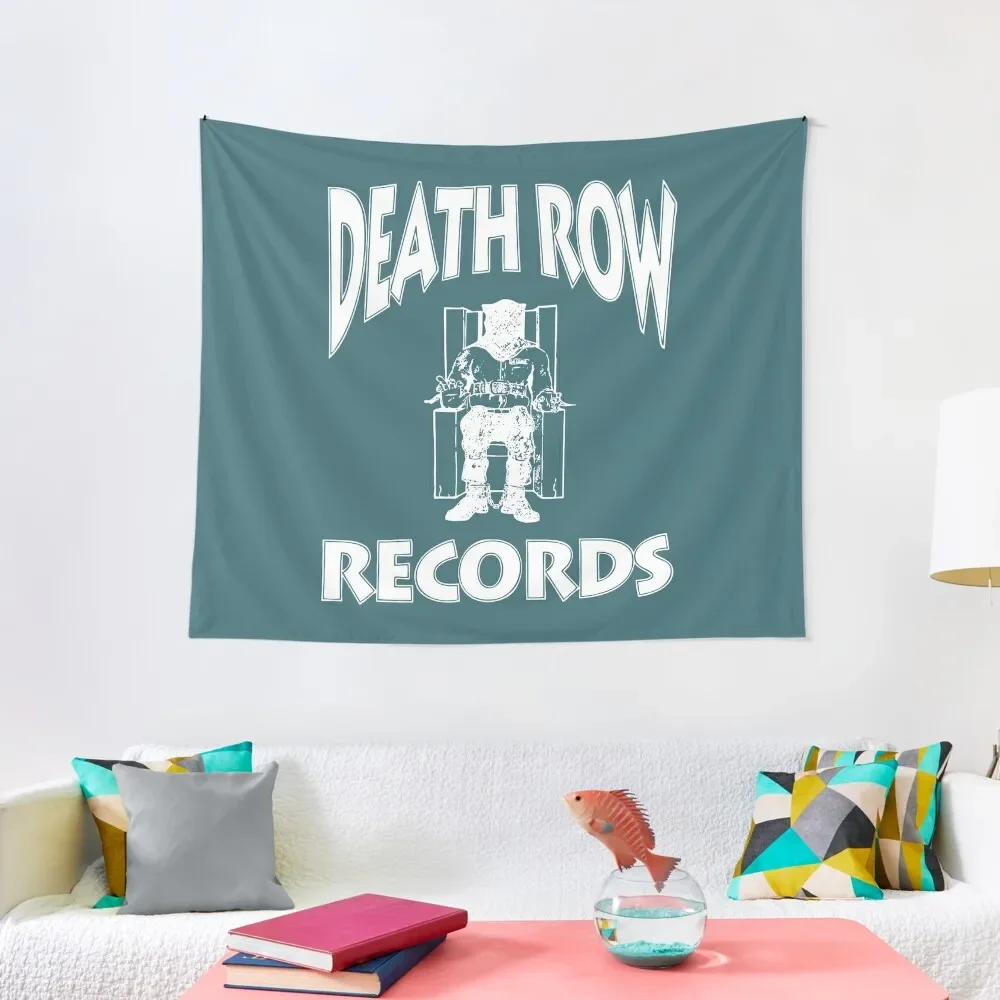 

Death Row Records Adult Unisex White Logo with Sleeve Hit Heavy Tapestry Bathroom Decor Wall Decor Tapestry