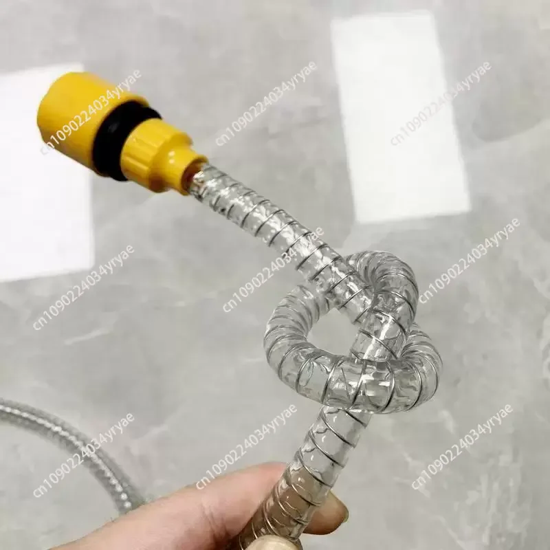 Lithium Battery High-Pressure Washer Steel Wire Inlet Hose - Home Wireless Car Washer Accessory, Specialized Steel Braided Hose