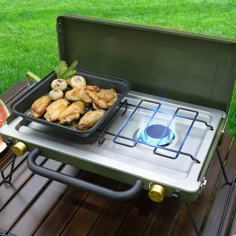 Novatech Global Portable 5800W High Power Butane Stove with Piezo Ignition and Quick Heating Structure for Camping