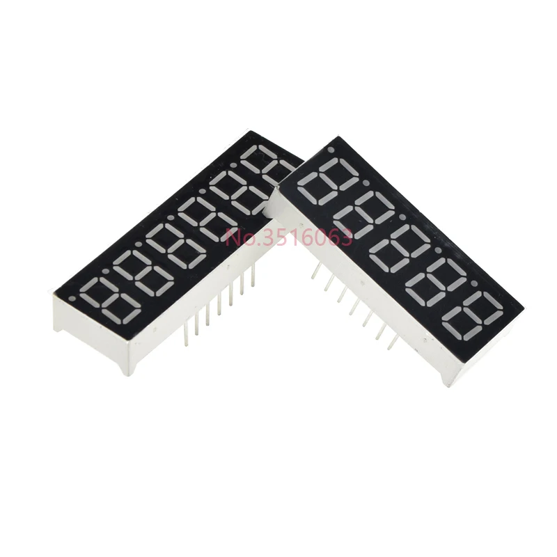 2/5PCS 0.36inch 7 Segment 6bit Red Digital Tube Common Cathode/Common Anode CC/CA LED Digit Display  0.56 inch