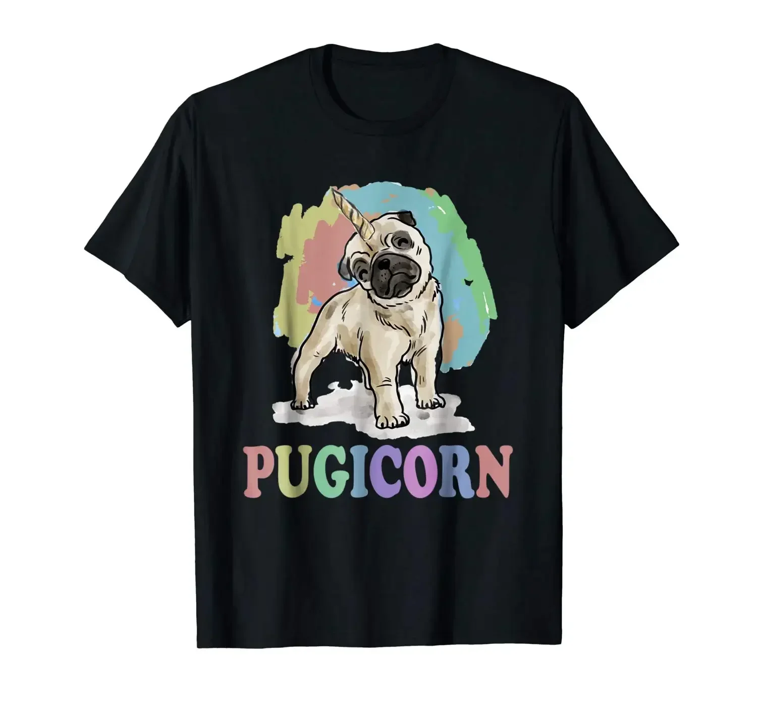 Pugicorn Pug Dog Shirt I Love Pugs T-Shirt 2019 Fashion Unisex Tee