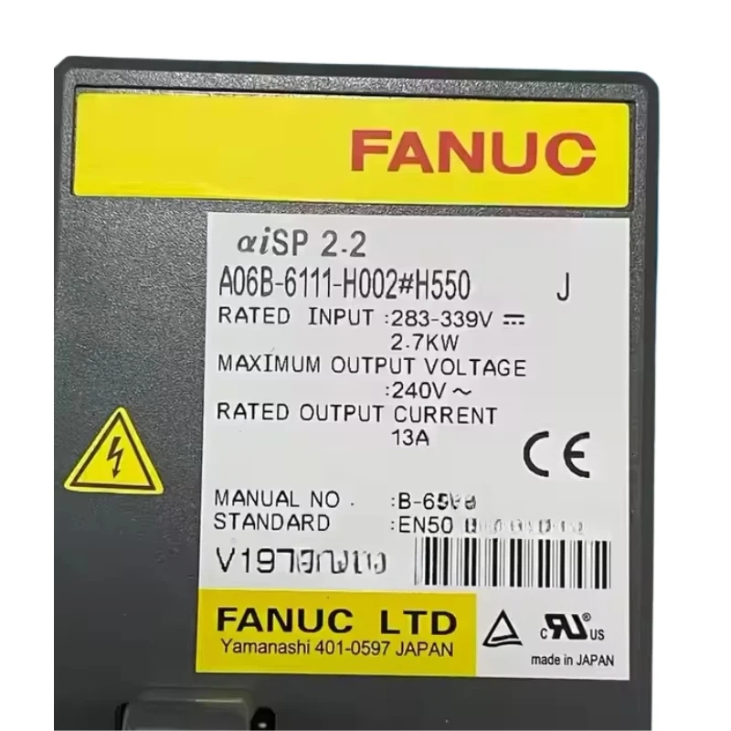 

Fanuc A06B-6111-H002 # Сервопривод H550 протестирован, в наличии