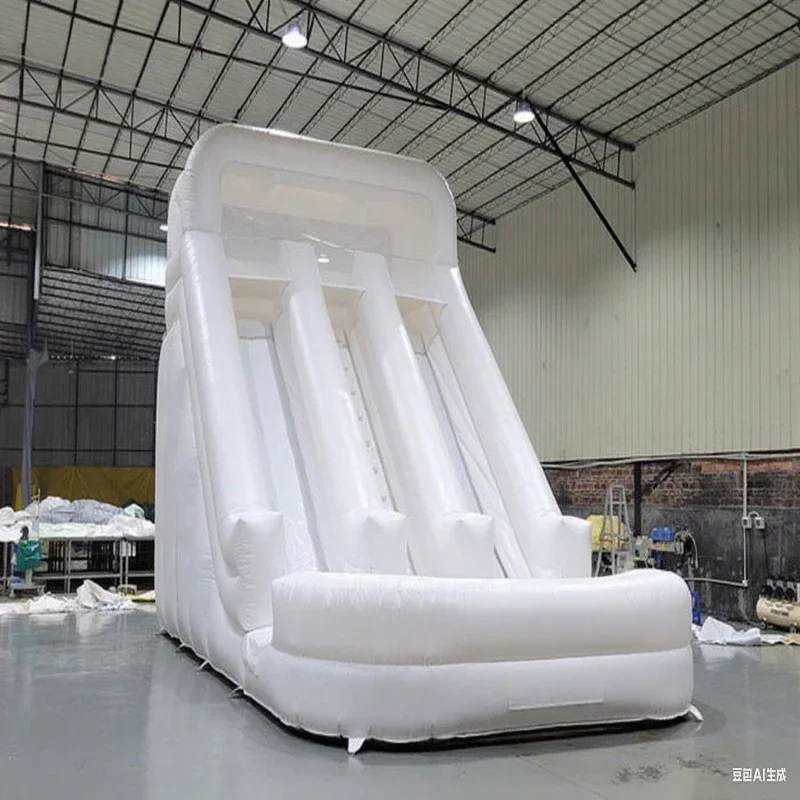 Tobogán acuático inflable de PVC de grado comercial, grande al aire libre para niños y adultos con soplador para alquiler de fiestas y parque acuático