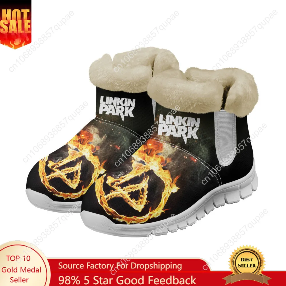 

Linkin Park Rock Band Snow Boots Mens Womens Shoe Keep Warm High Quality Casual Lightweight Couple Sports Custom Sneakers