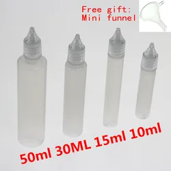 10Pcs/set 15/50ml White Plastic Glue Applicator Needle Squeeze Bottles For Paper Quilling DIY Scrapbooking Paper Craft Supplies