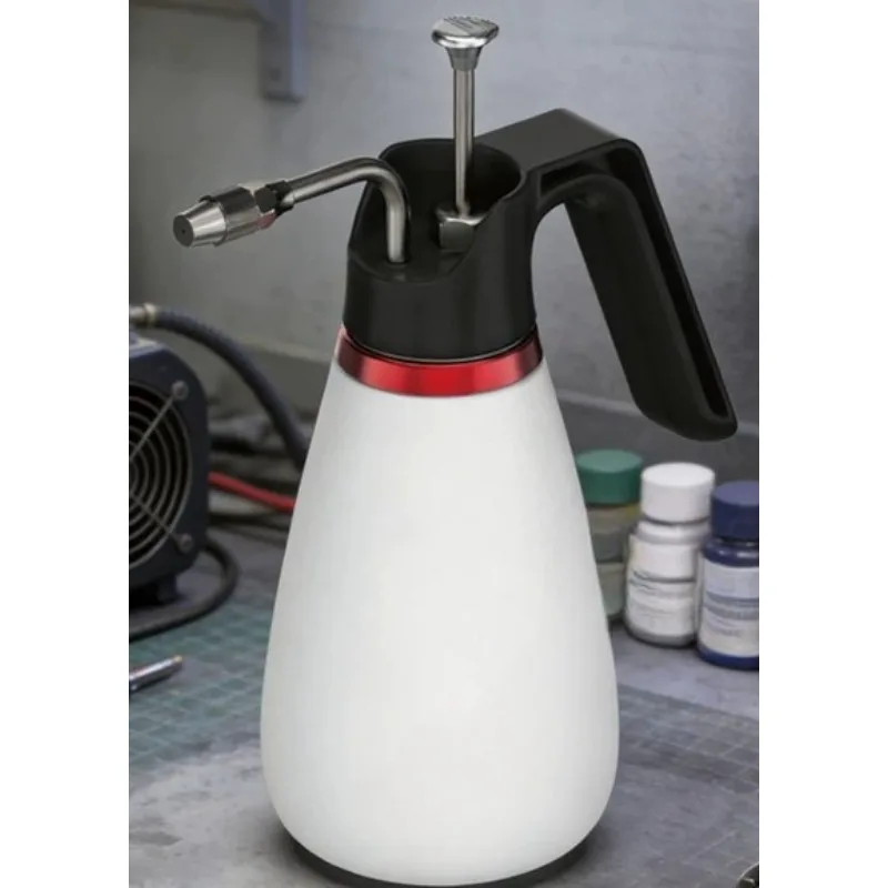 480ml Large Capacity Airbrush Cleaning Pot with Pump Dispenser Refillable Cleaner Bottle for Painting Nail Art