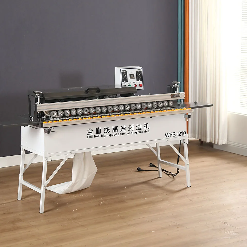

TLF High Speed WFS210 Linear Wood Pvc Manual Plywood Board Automatic Edge Banding hine