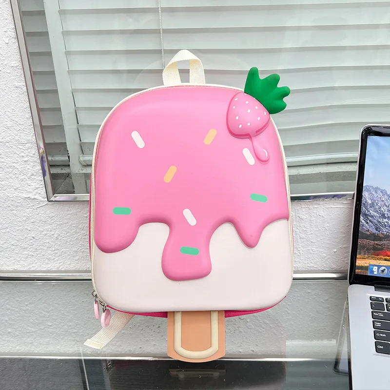 Korean Style Ice Cream Shaped Children's Backpack for Kindergarten Schoolbag Cute Bag for 3-5 Years Old Boys And Girls