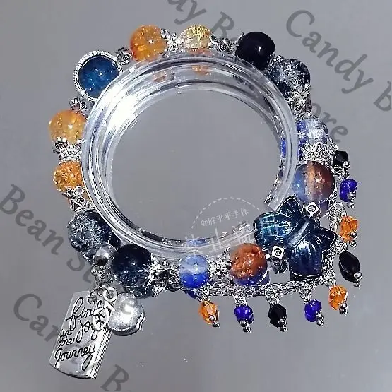 Anime Love and Deepspace Caleb Cosplay Beaded Bracelet Hand Chain Cartoon Hand-made Bead Bracelets Decoration Accessories Gift