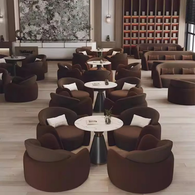 Sales office negotiation sofa, table and chair combination, business club, hotel lobby, beauty salon, rest area, reception of