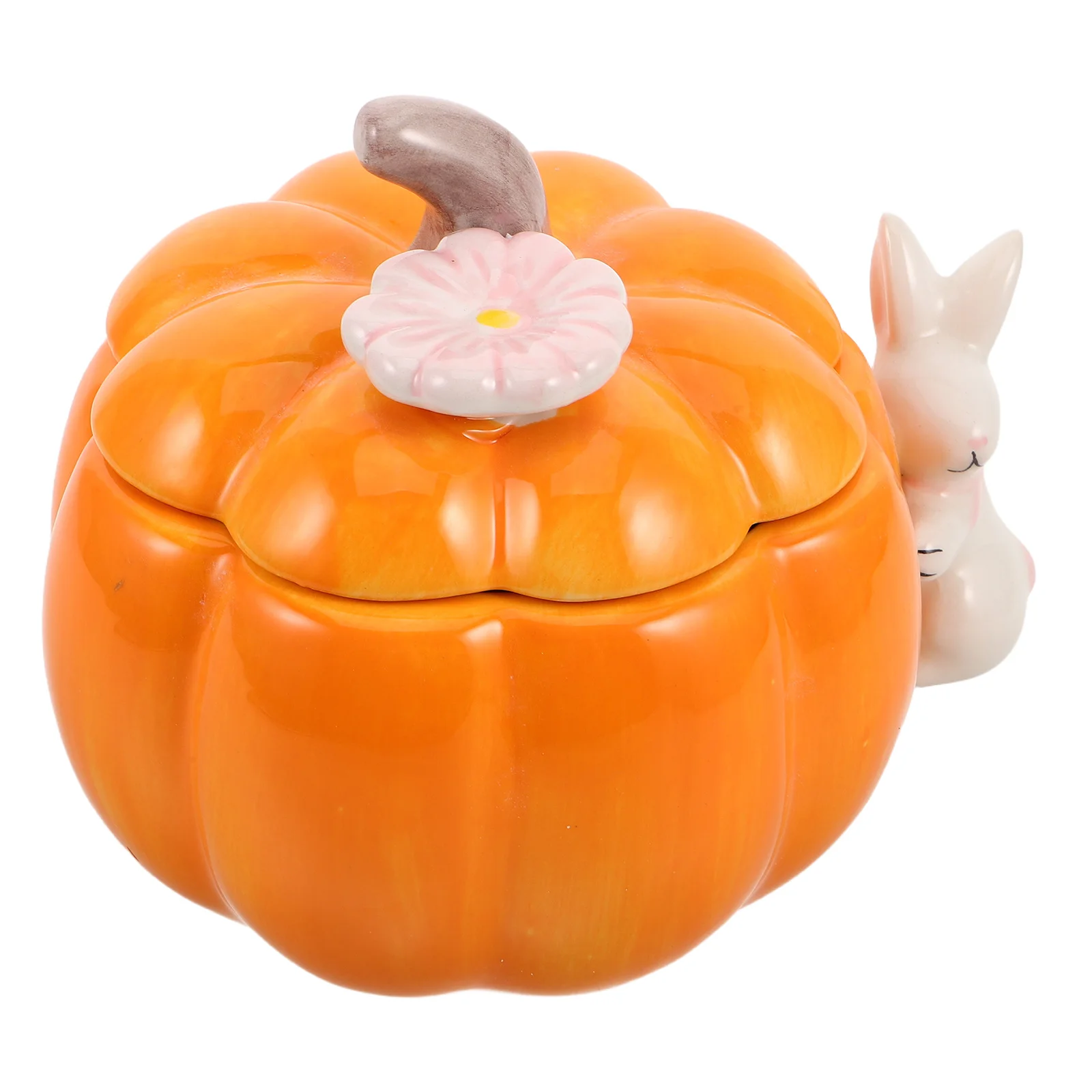 السيراميك اليقطين تخزين جرة غطاء الخريف الحلوى الحاويات الزخرفية صندوق مجوهرات المطبخ منظمة الخريف علبة كوكي