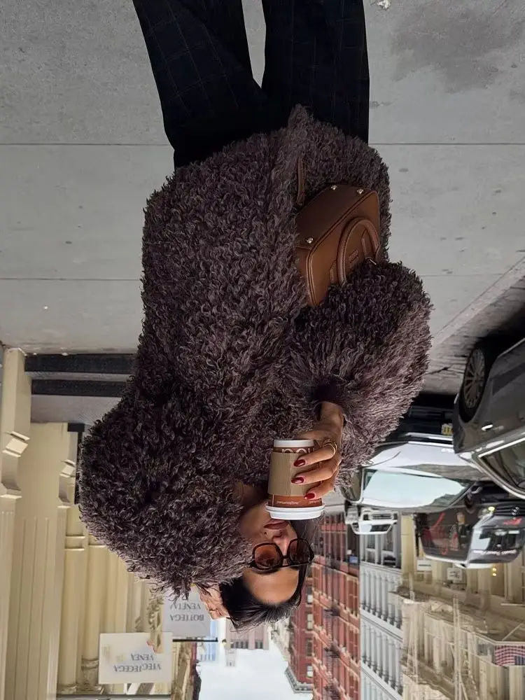 

HH женская зимняя модная универсальная теплая куртка с эффектом искусственного меха женская темпераментная повседневная куртка на пуговицах High Street