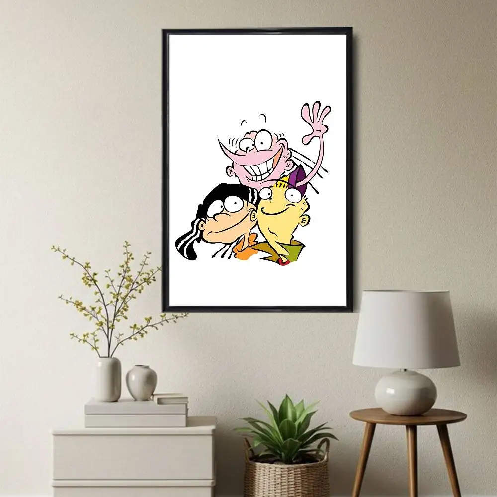 Three good friends Ed Edd  Eddy High Quality Dorm Living Room Aesthetic Wall Decoration Painting Poster Stickers Gift