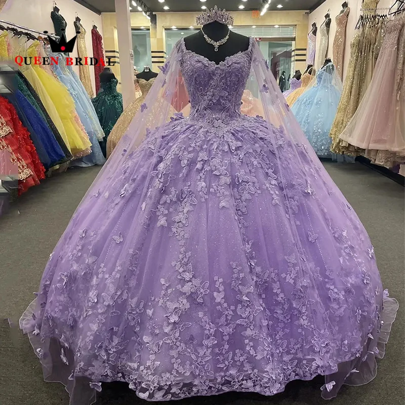 Robes de Quinceanera en dentelle à col en V avec appliques, 2024 fibre, dos nu, anniversaire, robe éducative, 15 hautes, personnalisées, HX