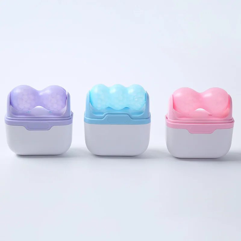 

New Dual-Head Ice Roller Beauty Device Portable Facial Massager Home Handheld Skin Soothing Ice Gadget