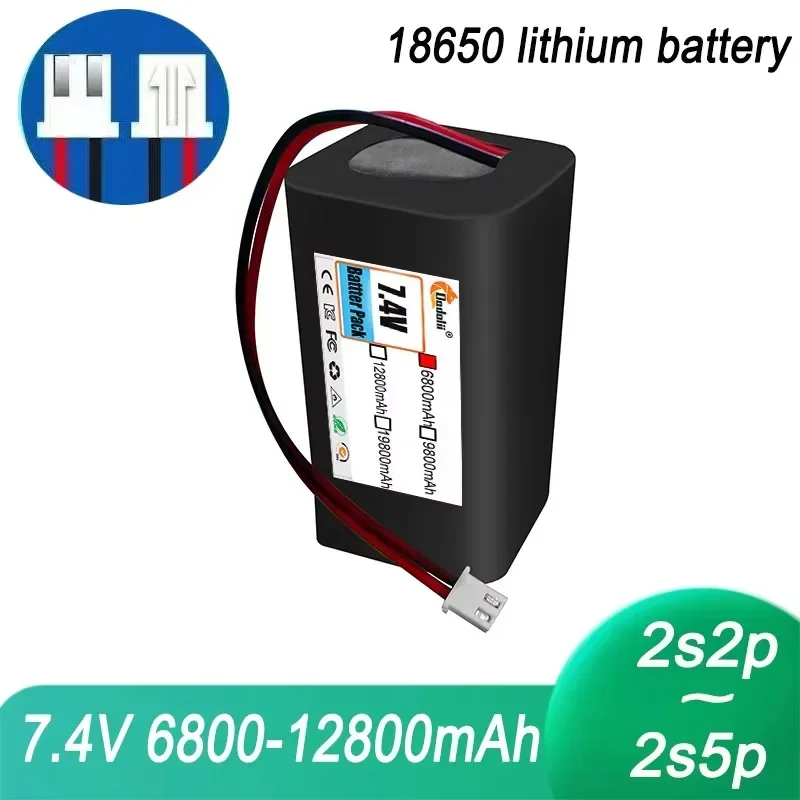 2S2P 7.4V 6800mAh 8.4V High Capacity UAV Rechargeable Li-ion Battery for Various RC Airplane Drone Quadrotor XH2.54-3P