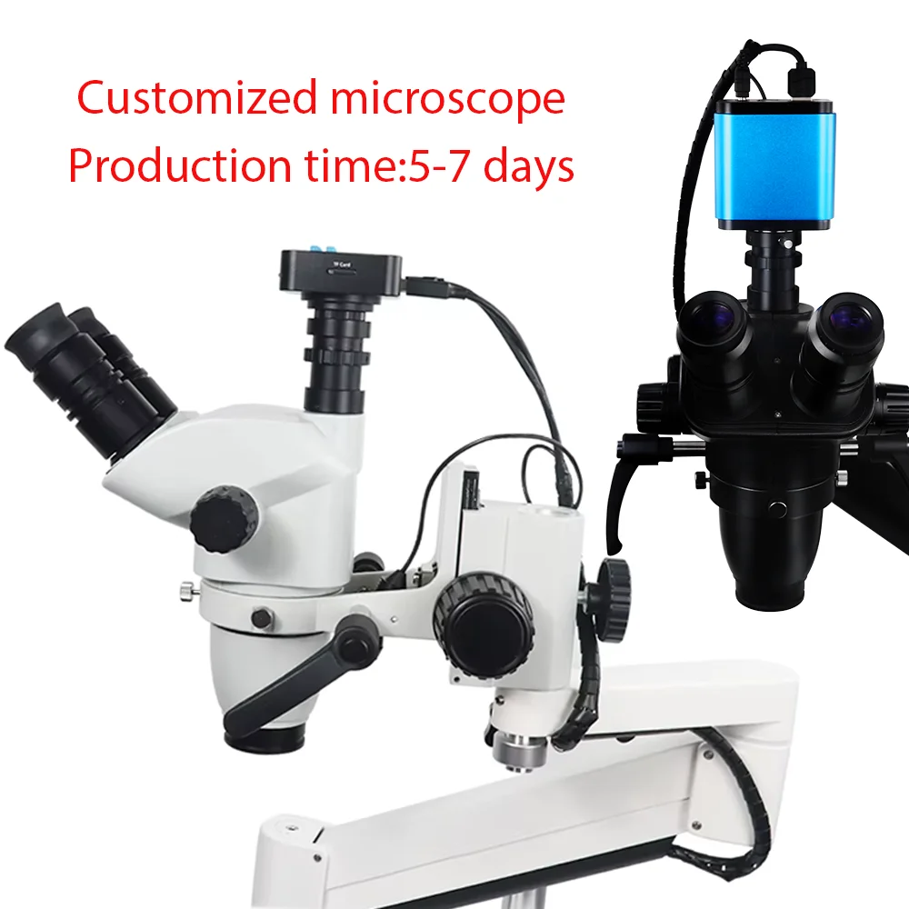 1080P Dental Operating Microscope Portable Surgical Microscope/endodontic Microscope With Camera Zoom Objective 3.35X-22.5