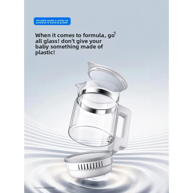UV bottle disinfection cabinet Baby full glass thermostatic pot Soaking milk Shaking milk Two-three-in-one feeding table