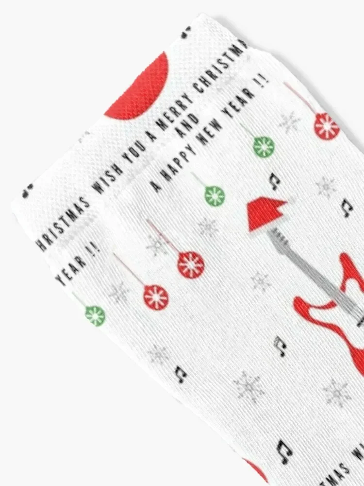 Snowy christmas sound ! Musical christmas Socks soccer anti-slip Heating sock Designer Man Socks Women's