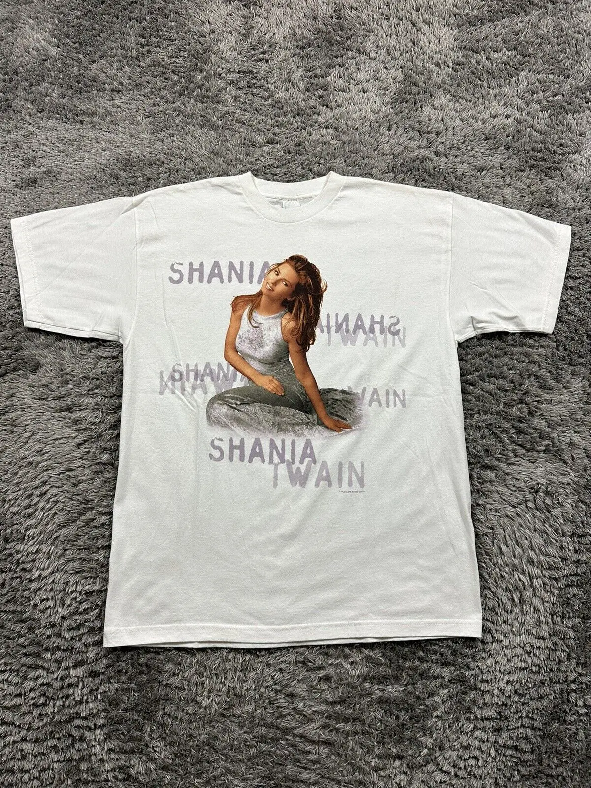 Vintage Shania Twain 1998 Country Music Singer Tour Concert Polygram T Shirt XL