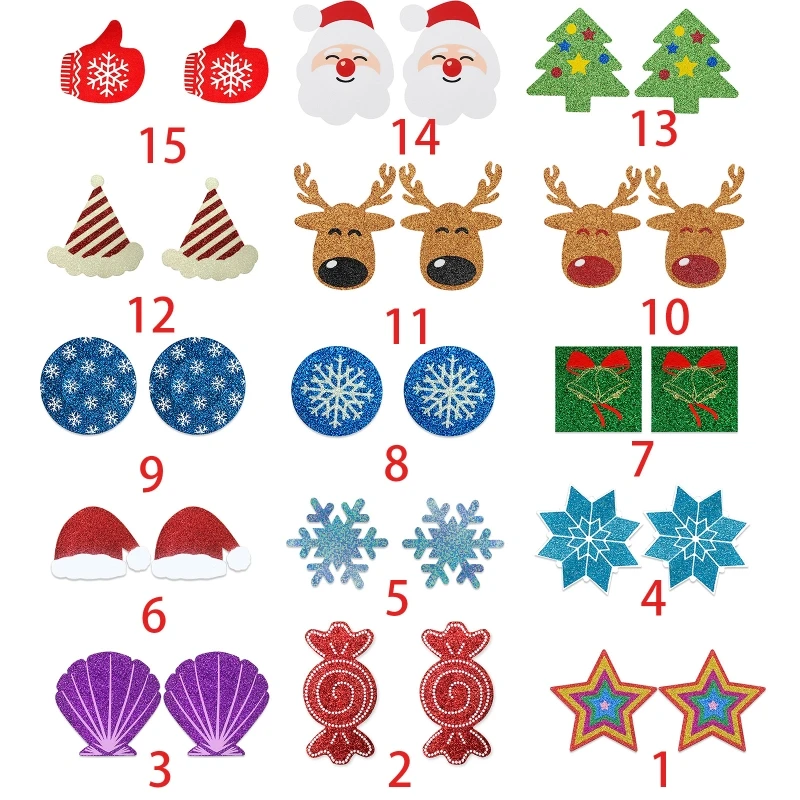 Женские-рождественские-пирожки-чехол-для-сосков-блестящий-мультяшный-Санта-Лось-снежинка-одноразовые-наклейки-на-грудь