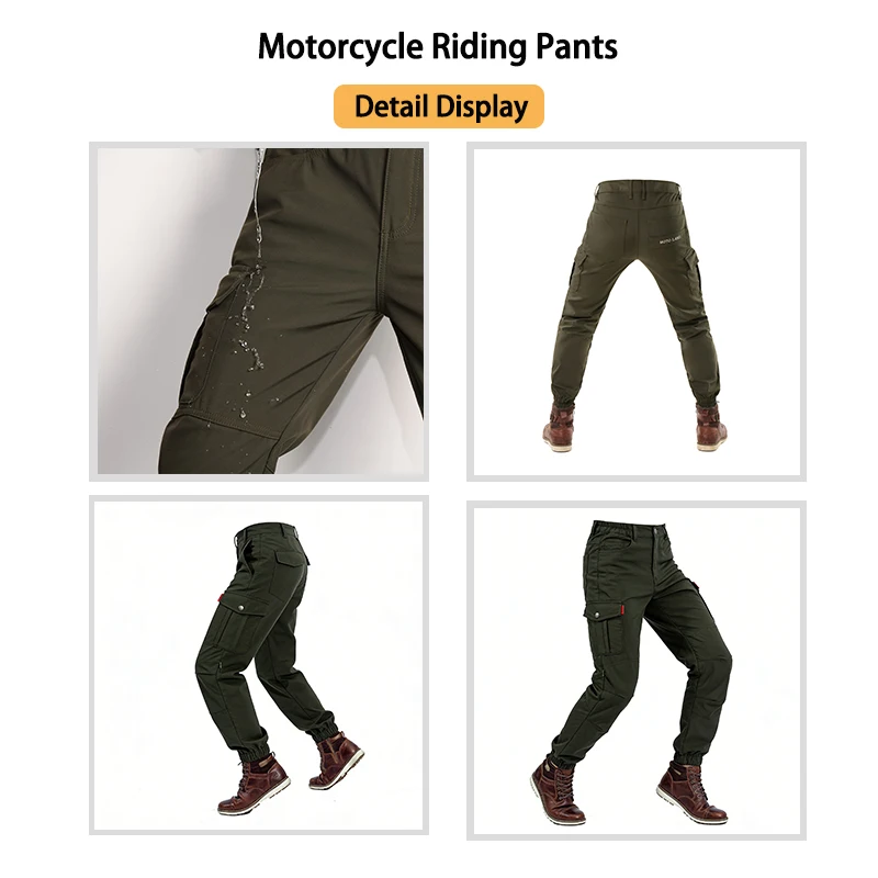 Motorcycle Riding Pants All Season Windproof Waterproof Rain Resistant Motorbike Biker Trousers For Men Women - view 3