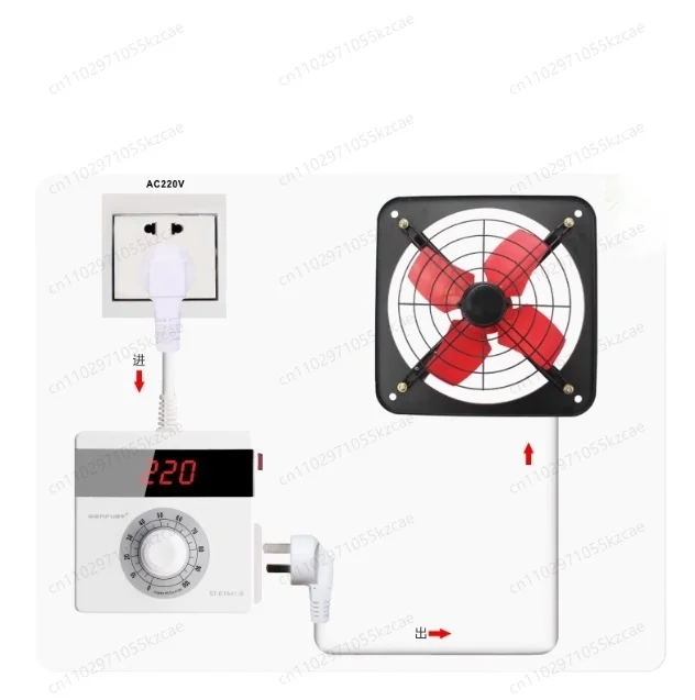 

4000W Electronic Voltage Regulator Motor Fan Speed Regulation Electric Furnace Heating Tube Temperature Regulator AC 220V