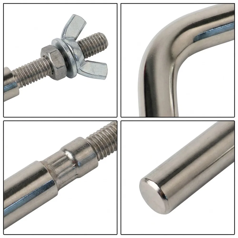 Heat Resistant Grip Fireplace Handle For Winter Heating Stainless Steel Stainless Steel Construction 16cm Length Sturdy Build