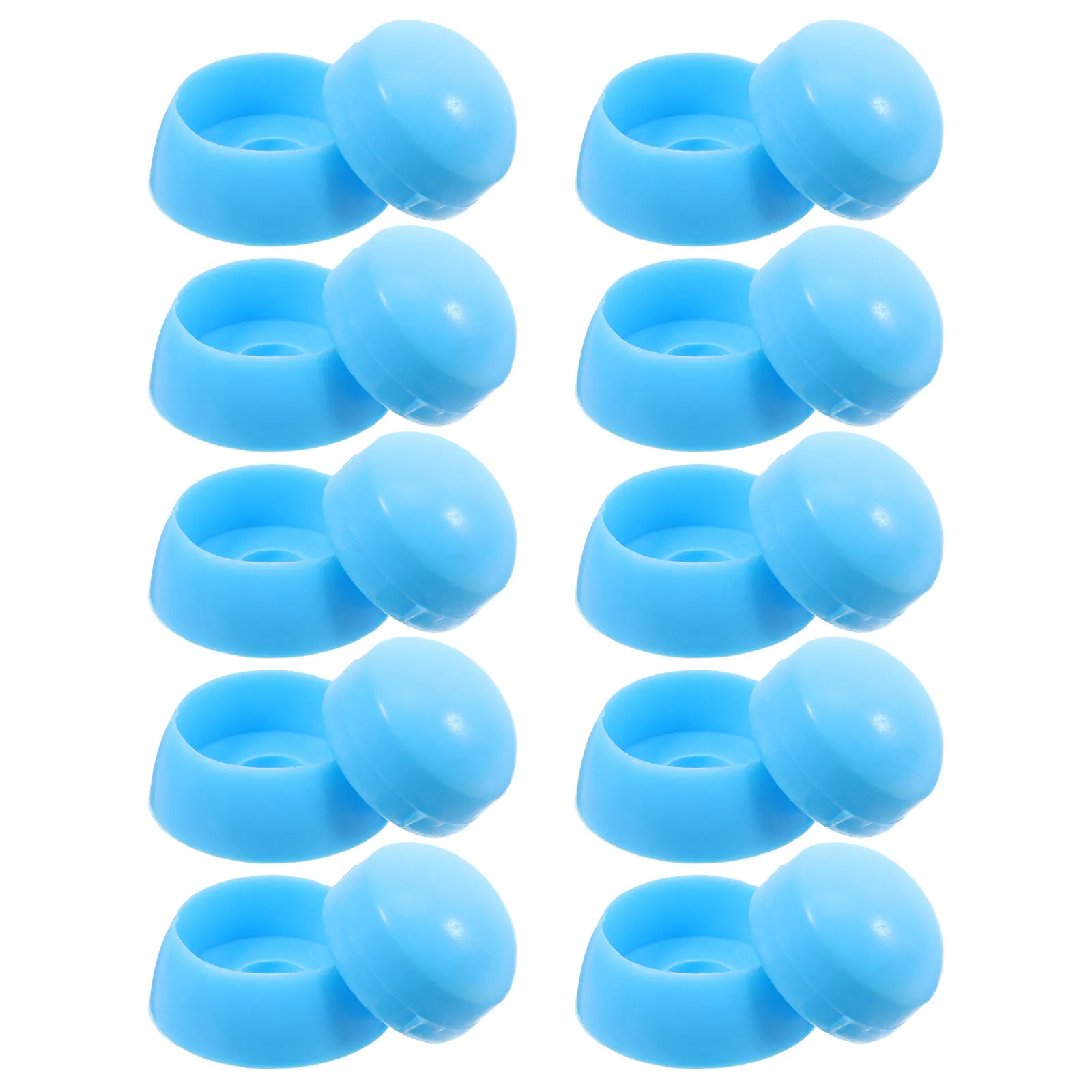 

10 Pcs Naughty Castle Nut Hat Protection Caps Bolt Cover Sky-blue Plastic Protective Covers