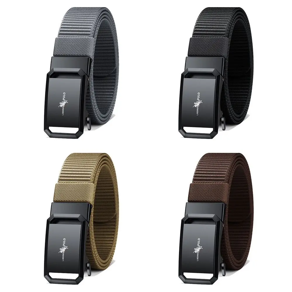 Cinturón trenzado de nailon de marca de lujo a la moda, correa de lona tejida informal de negocios de estilo salvaje Simple