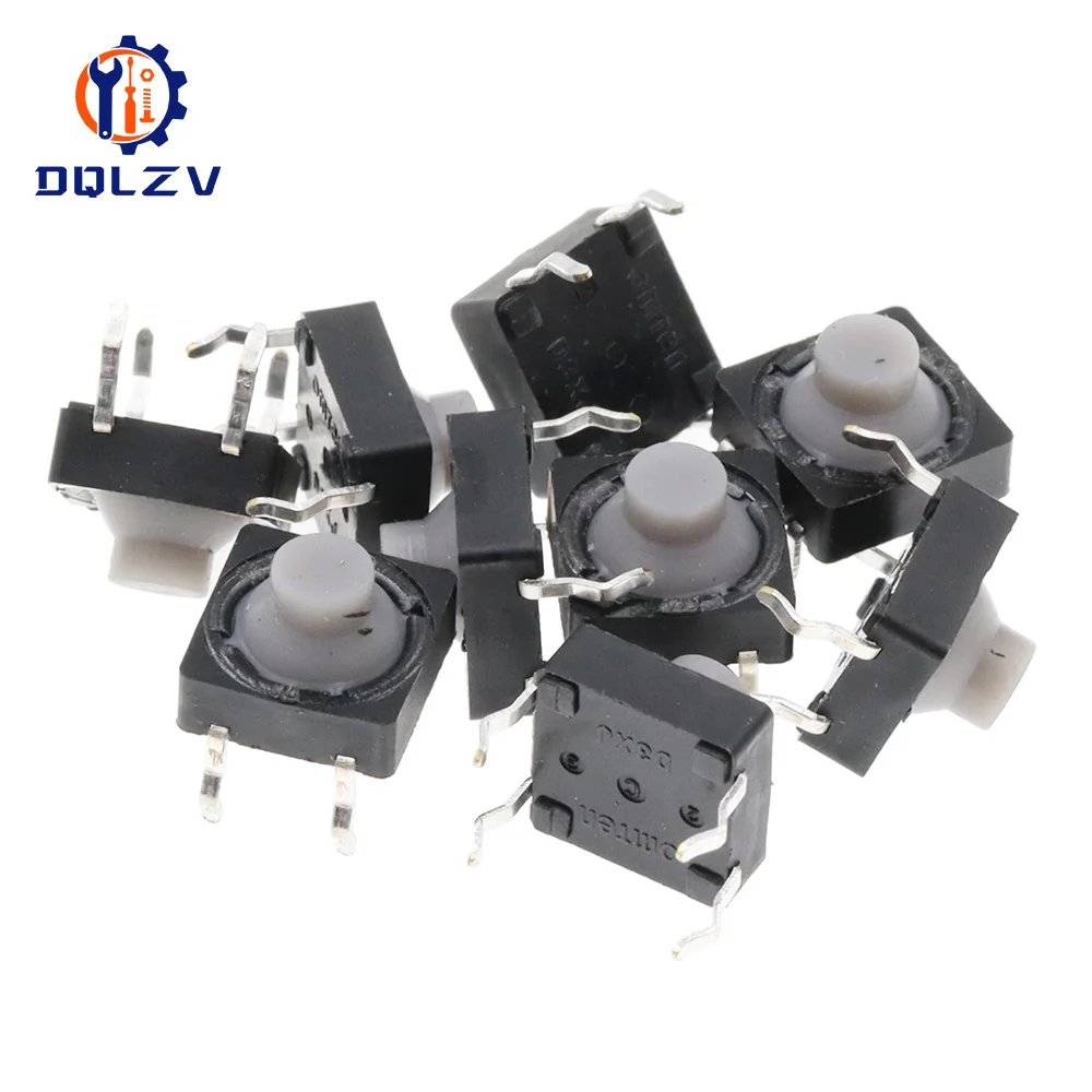 Cichy silikonowy przełącznik przyciskowy TACT 8X8x5mm 4PIN mikrokluczowe przełączniki dotykowe zasilania 8*8*5MM