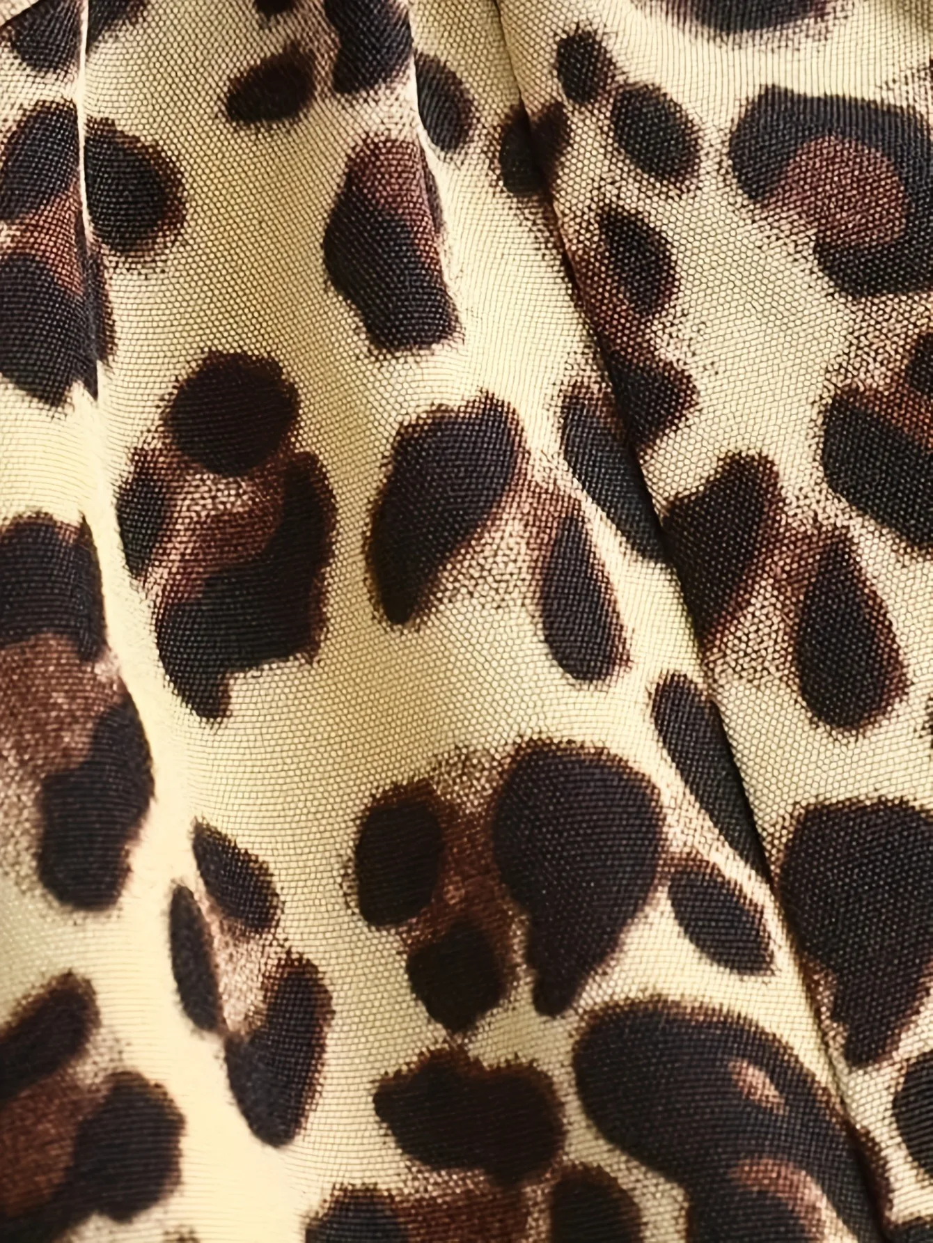 2er-Pack Mädchen-Hosen mit weitem Bein, Leopardenmuster und einfarbig schwarz, elastische, lässige, lockere Hosen mit hoher Taille – Detail 5