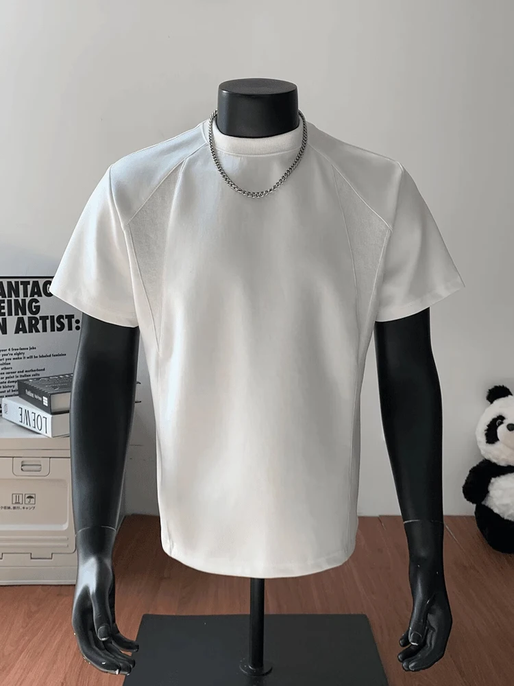 

Футболка Boxy Fit Deconstructed ort Sve, мужская летняя американская модная брендовая футболка против морщин Rigorous f Sve round Ne