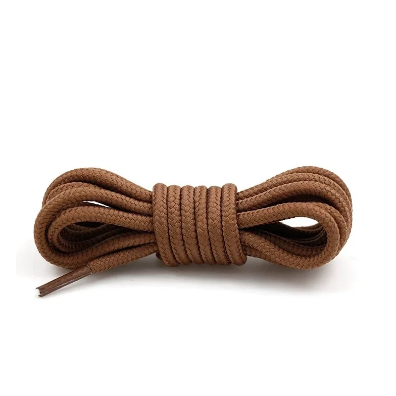 1Pair Boot Shoelace Polyester Solid Classic Round Shoelaces Casual Sports Boots shoes Lace Length 90cm/120cm/150cm