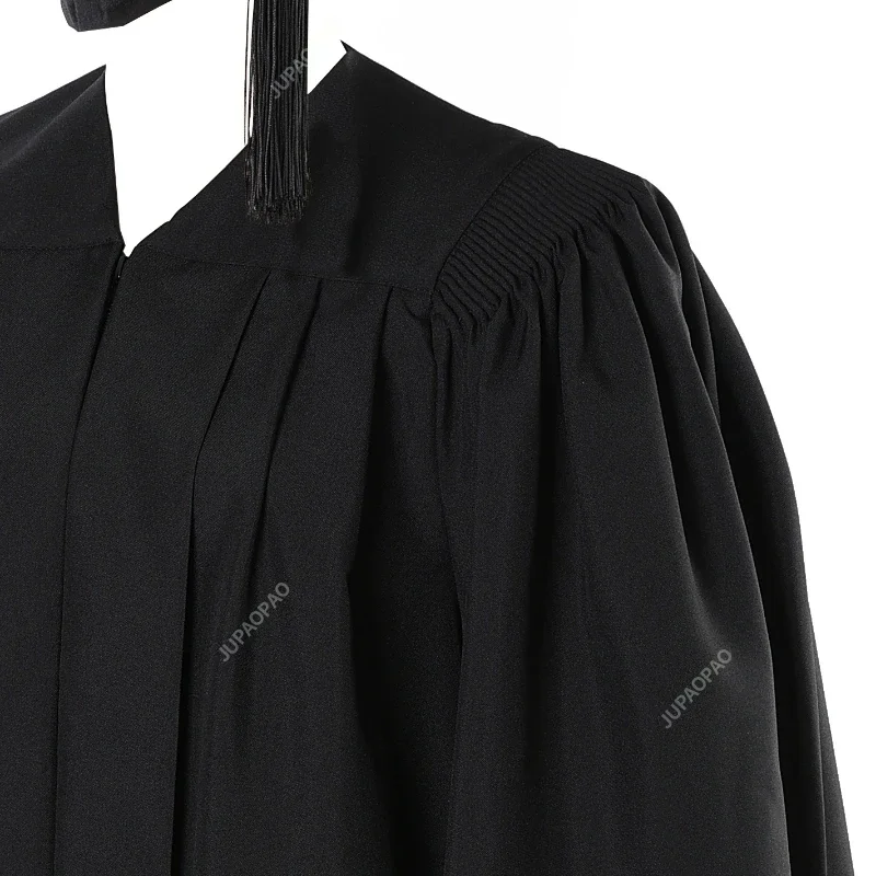 Uniforme académique noir pour hommes et femmes, chapeaux de remise des diplômes, ensembles de robe adulte, unisexe, lycée et célibataire, quel que soit