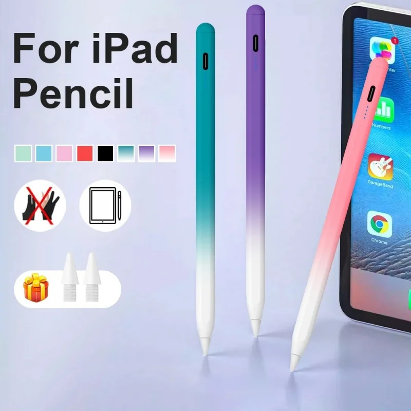 

For Apple Pencil 2 1 Palm Rejection Power Display iPad Accessories iPad 2022 2021 2020 2019 2018 Pro 11 12.9 Air Mini Stylus Pen