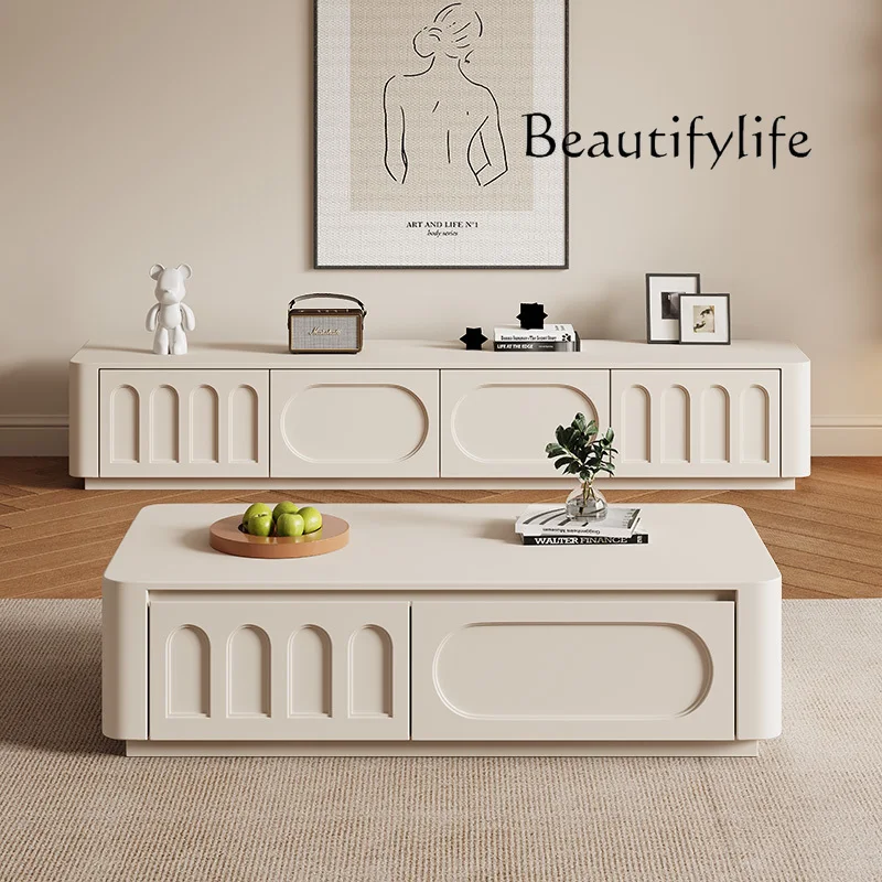 Minimalist Trendy TV Stand Glamor Home Furniture Premium Floor TV Stand Living Room Trendy TV Stand