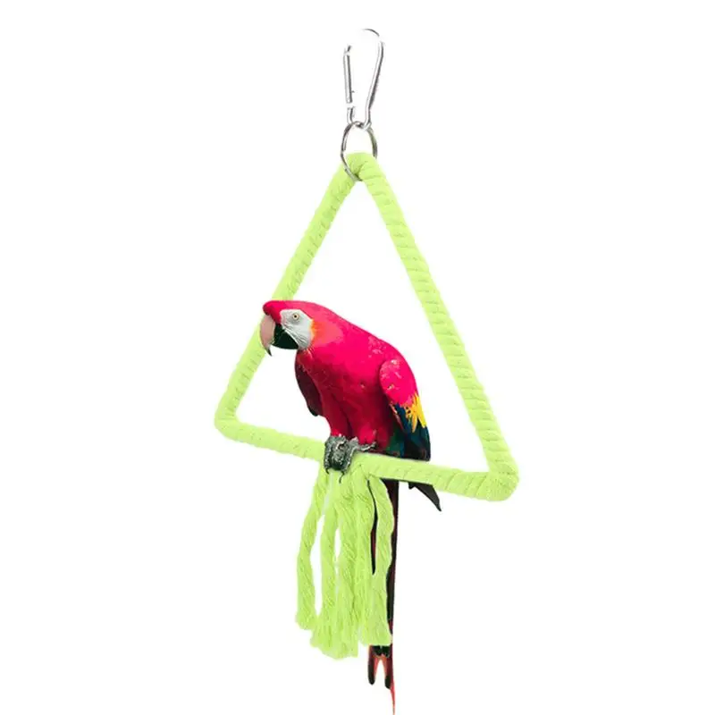 Bird Swings For Parakeets Chewing Pet Bird Sports Swing Bird Perch Stand Bird Toy Swing Colorful For Budgerigar Parakeet