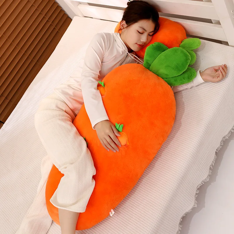 Grote Creatieve Simulatie Wortel Pluche Kussen Speelgoed Superzachte Wortels Pop Gevuld Kussen Pluche Poppen Huisdecoratie Kinderen Meisjes Cadeau