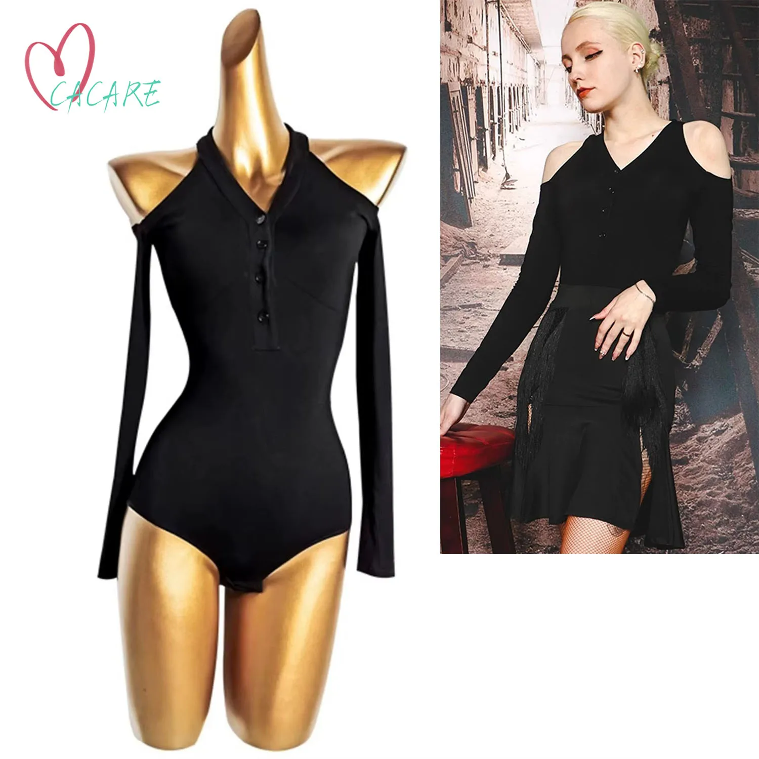 

Топ для латиноамериканских танцев, костюм для бальных танцев, одежда для латины, боди, костюм для самбы, топы для лин-данса, женский сценический костюм 1474