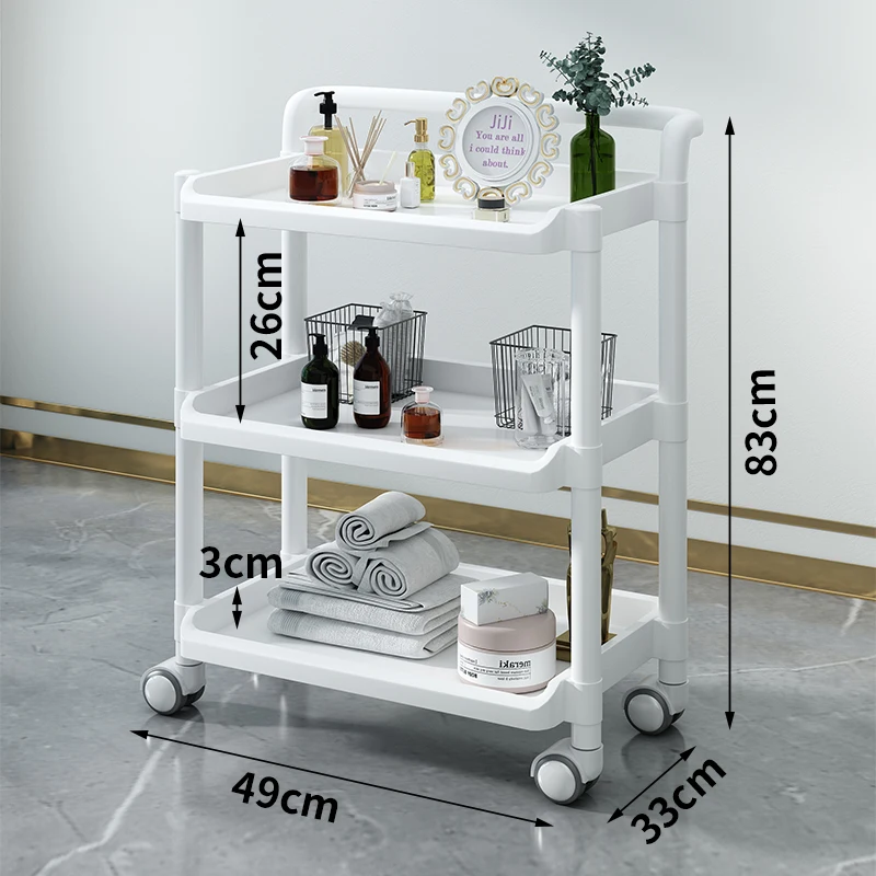 Moving Cart Hospital Trolley Multifunctional Salon Auxiliary Drawers Clinical Service Barber Station Aesthetics Spa