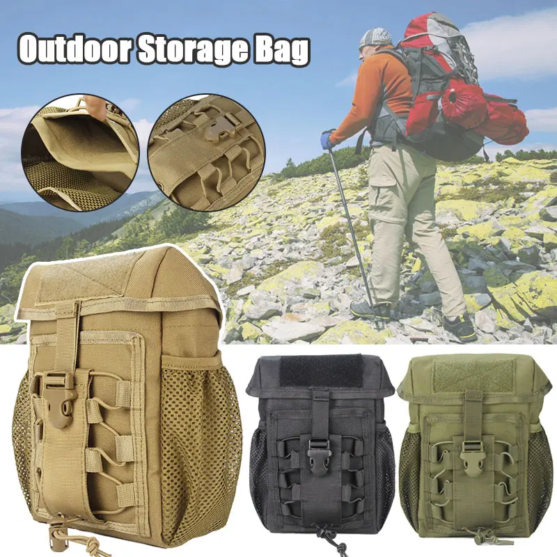 

Outdoor Mountain Riding Front Pack Bicycle Sundry Bag Kettle Storage Medical Bag Tactical Bag Travel Water Bottle Storage Bag