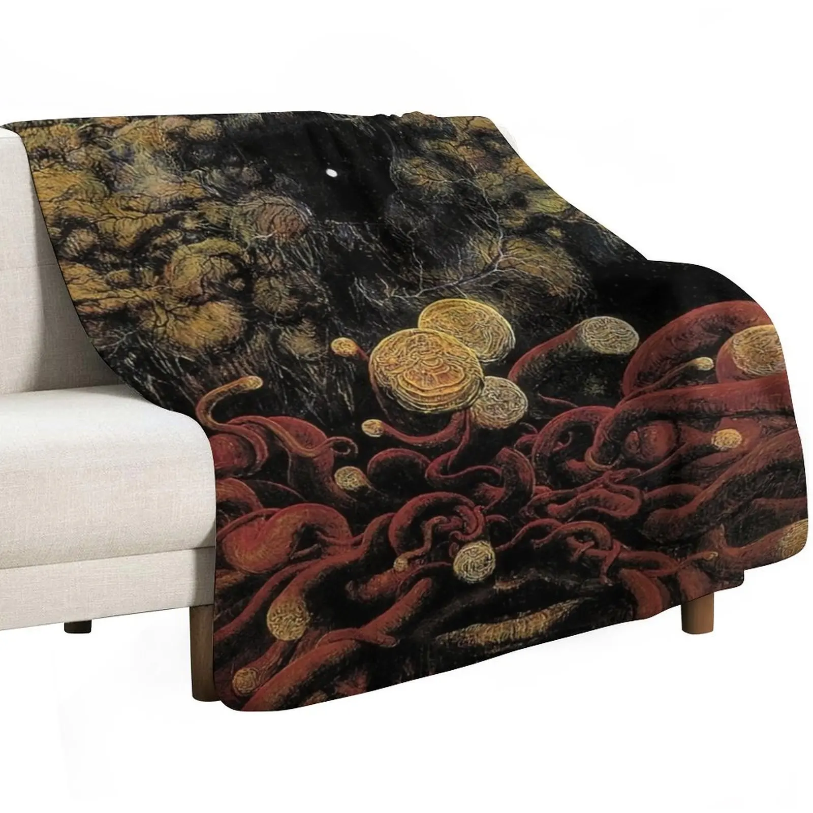 Untitled, by Zdzis?aw Beksi??ski Throw Blanket Designers Soft Plaid Thins Quilt Custom sofa bed Blankets