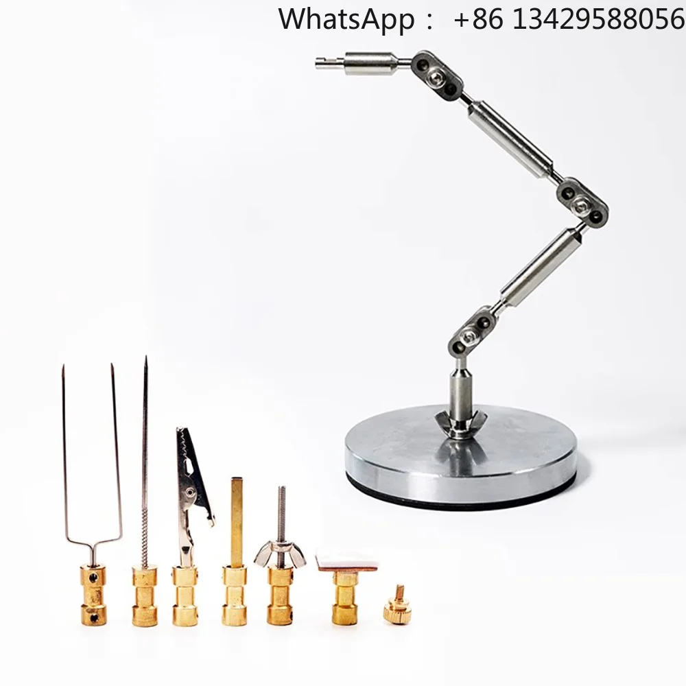 Stop-Motion Animation Rig Kit – Flexible 360° Adjustable Stainless Steel Arm with 6 Adapters for Doll/Figure Fixing, Claymation