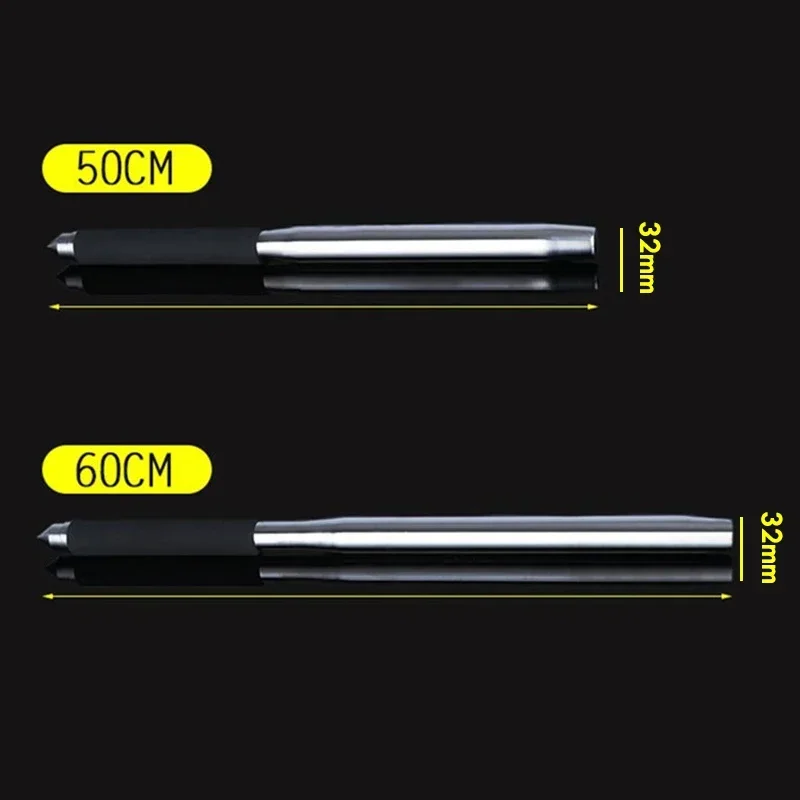 50cm/60cm Vehicle Mounted Baseball Bat Super Hard Baseball Bat Multi-functional Family Outdoor Metal Stainless Steel Stick Tool