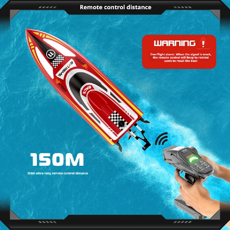 New Remote-Controlled Rc Electric Boat With High Horsepower High-Speed Remote-Controlled Boat Toy Fast Boat Waterproof Boat Toys