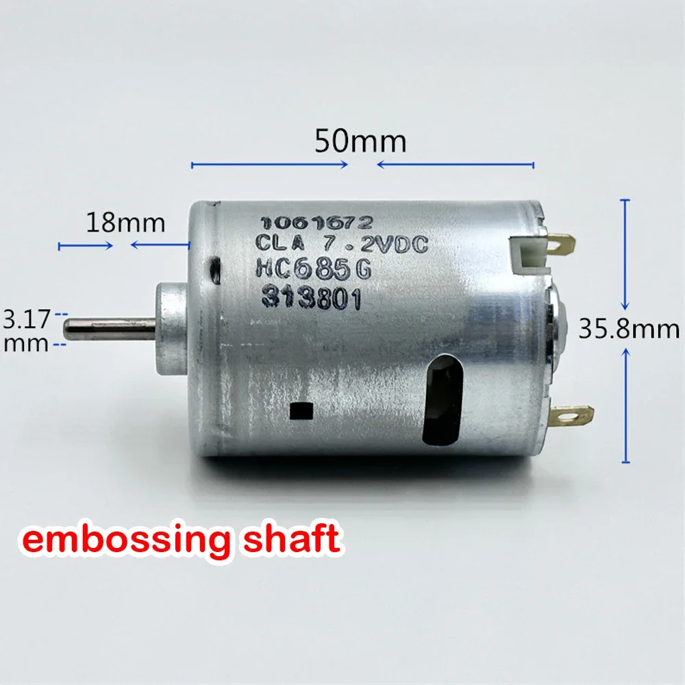 RS-545 Micro 36mm Electric Motor DC 3.7V 5V 6V 7.4V 23500RPM High Speed Carbon Brush Motor DIY Hobby Toy Model Electric Tool