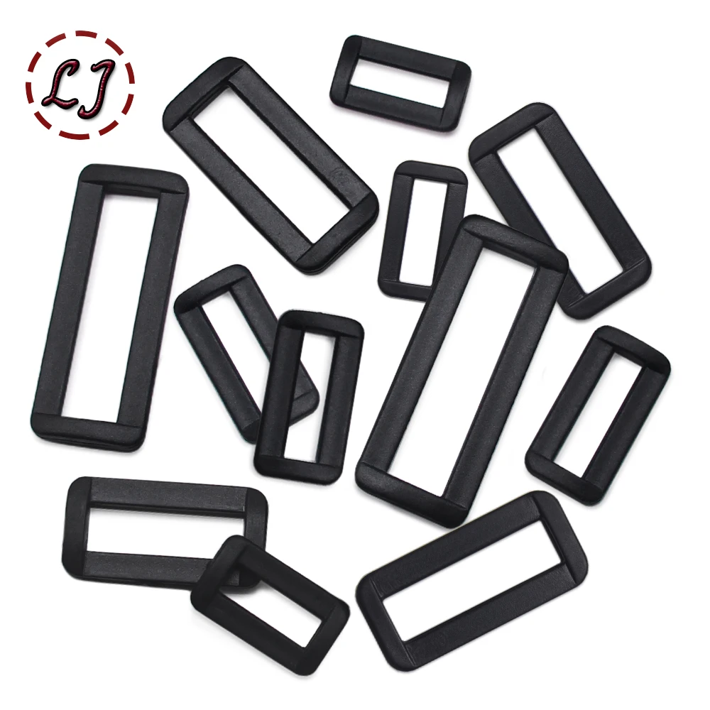 Plastic Black Buckle Loop For bag Backpack Strap Luggage Buckles Belt Suitcase Accessories Handmade DIY 15/20/32/38/40/50mm