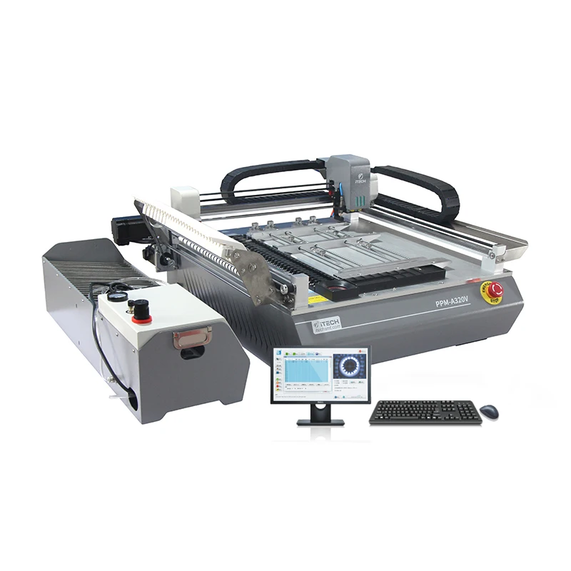 PPM-A320V Smt 2 Head Machine Automatic Pick And Place Machine SMD Small Automatic Chip Mounter Assembly Machine With CCD Camera